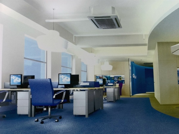 蓝色海洋主题的办公室家具办公室家具-凡顺办公家具